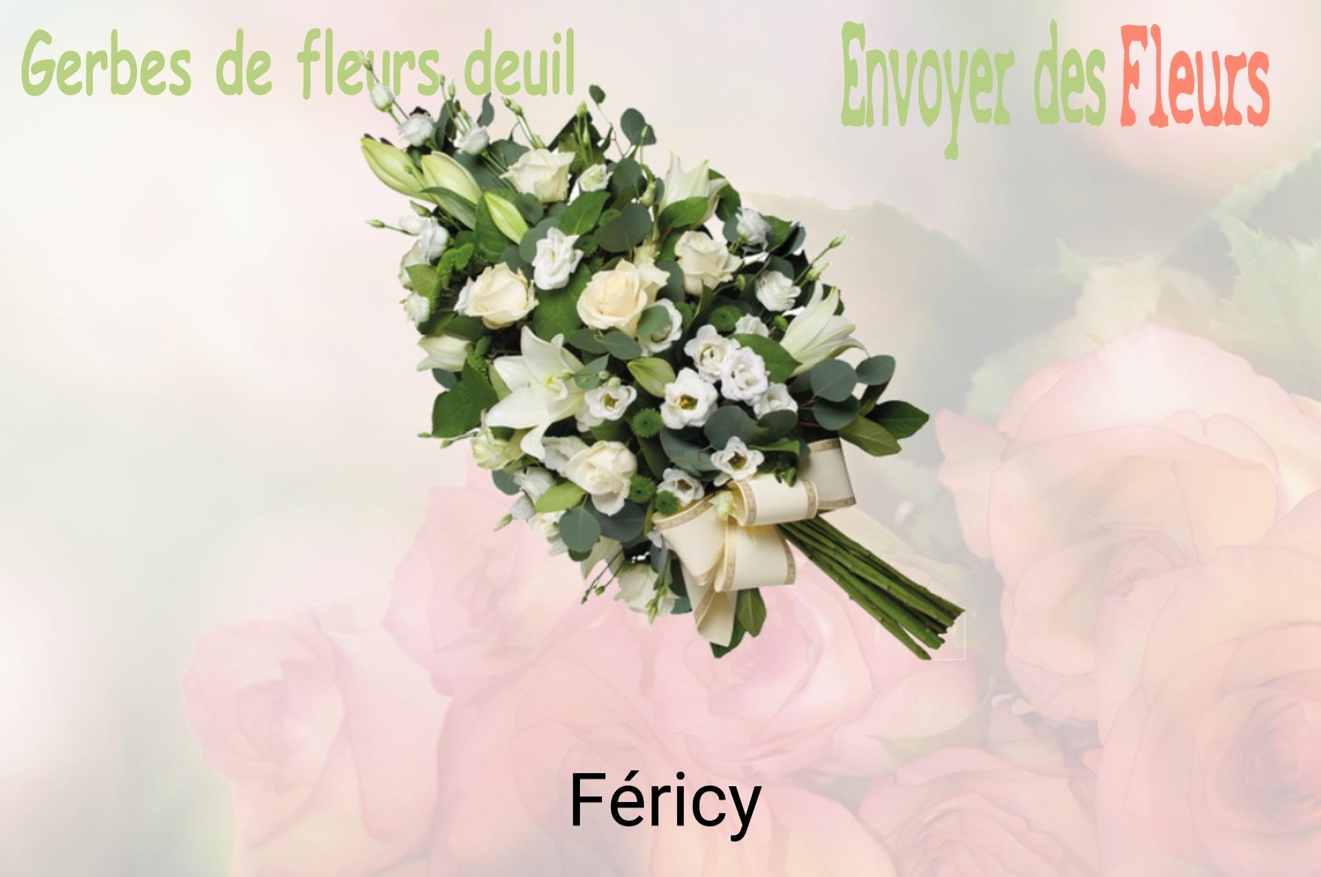Gerbe de fleurs de deuil livrée à Féricy